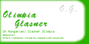 olimpia glasner business card